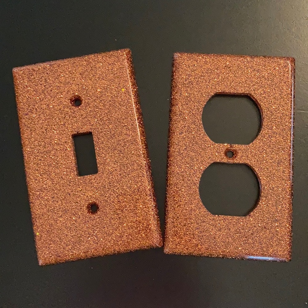 Antique Rose Gold -light switch and outlet covers